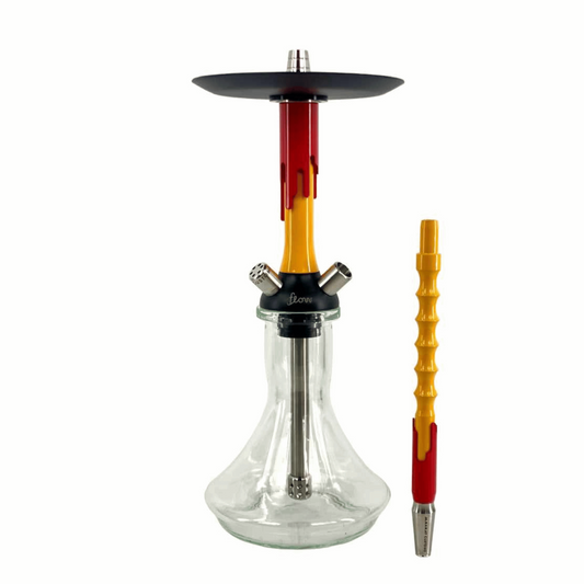 MAMAY CUSTOM HOOKAH RED/YELLOW