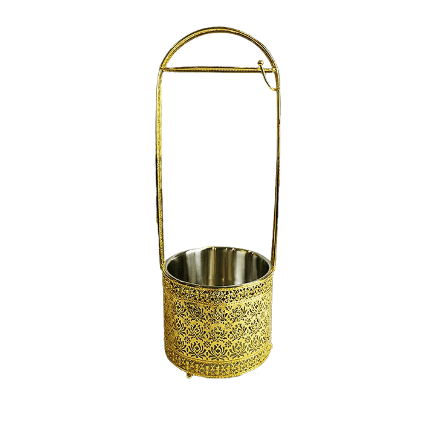 STAINLESS STEEL GOLD CHARCOAL BASKET